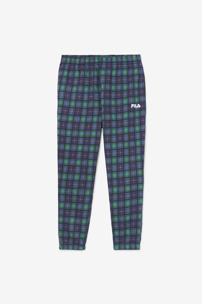 Fila Bukse Herre Marineblå Dorm Plaid Jogger 940358-KUL